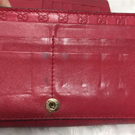 authentic Gucci red wallet